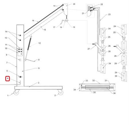 Main Cable Without Plug (24OV 3KW/4KW/4,5KW)